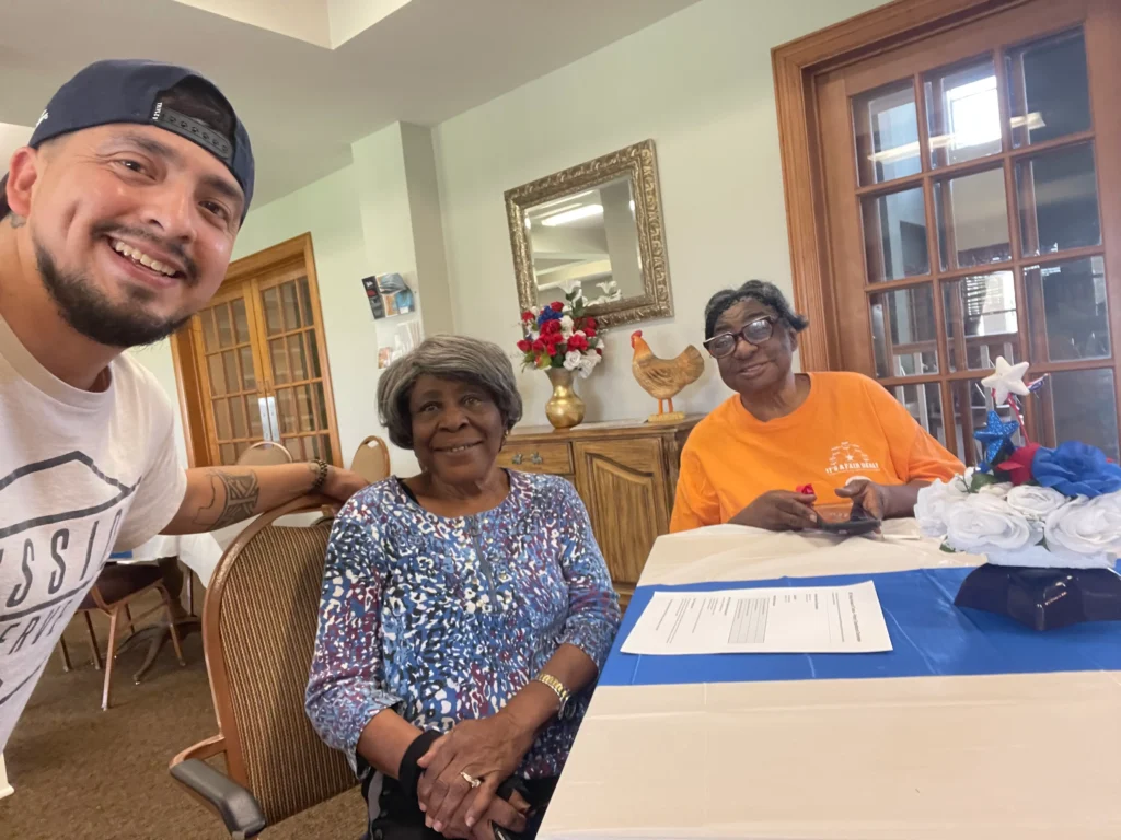 MT Hope House volunteer supporting seniors through community food assistance